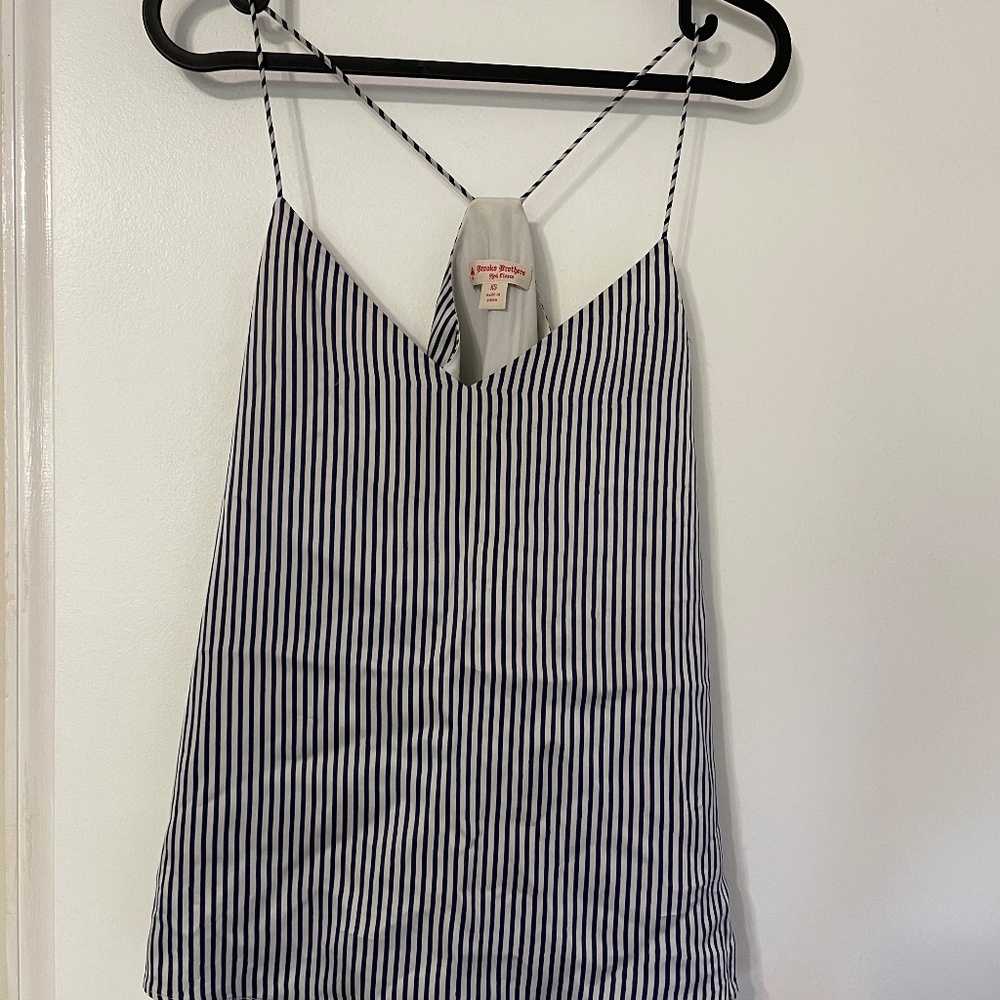 Brooks Brothers Striped Silk Cami